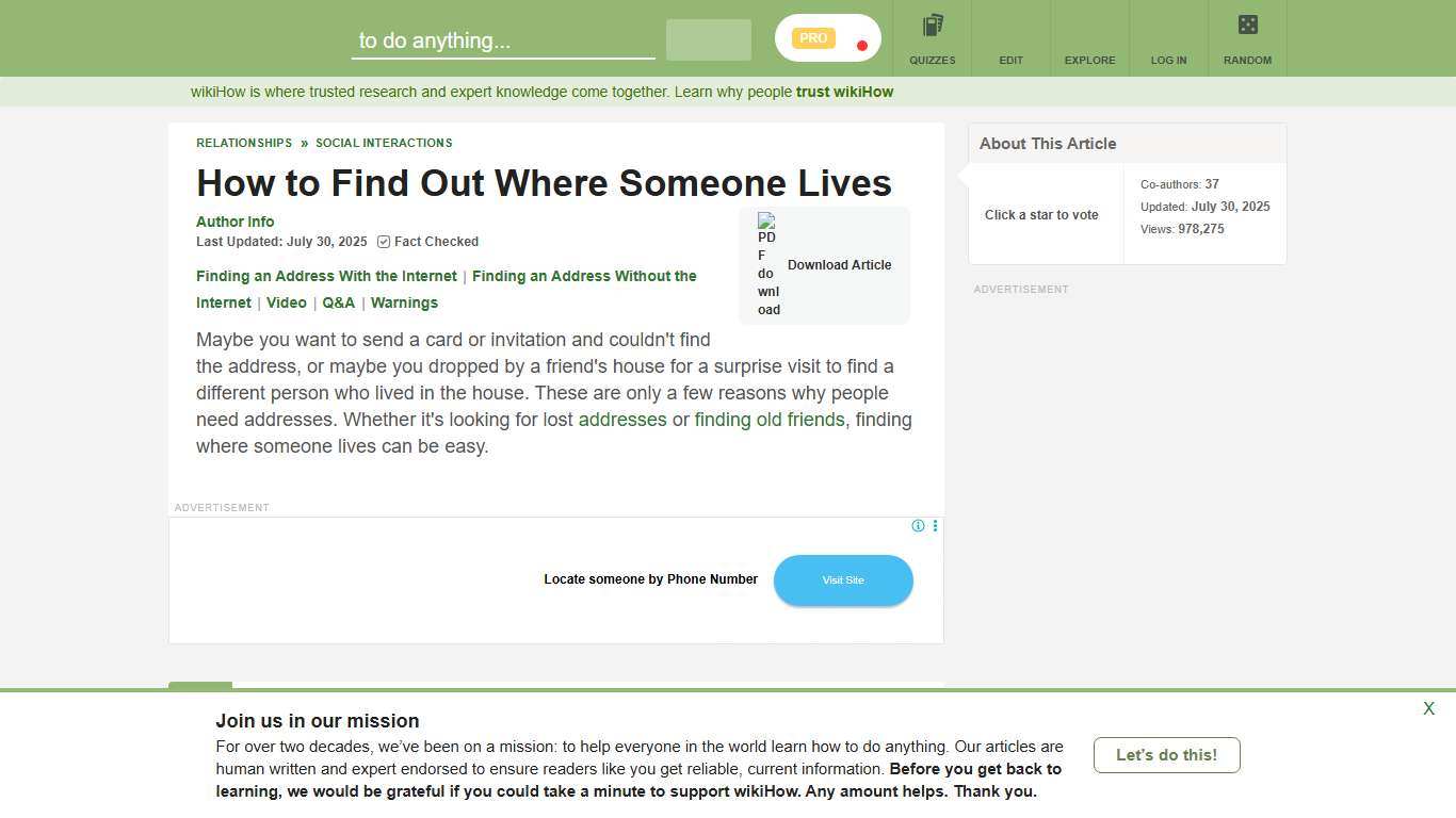 How to Find Out Where Someone Lives: 8 Steps (with Pictures)